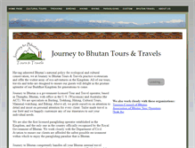 Tablet Screenshot of journeytobhutantravels.com